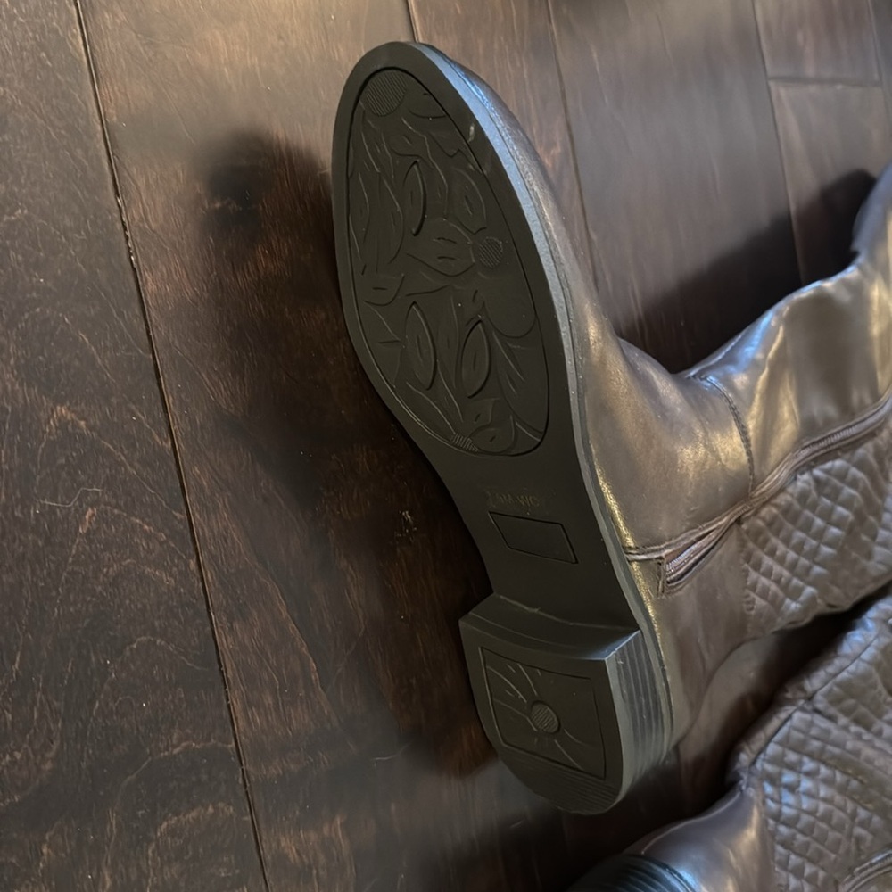 Life stride wide calf brown quilted boots NIB 7.5 - Picture 6 of 10